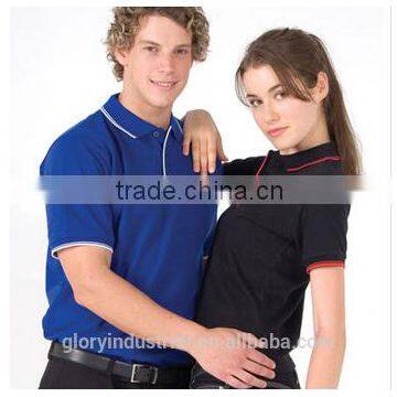 work uniform couple pigue polo shirt