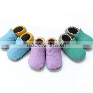 2016 New Baby Shoes Cow Leather Baby Moccasin Shoes Kids Shoes Colorful Shoes photo-3
