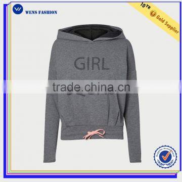 Girls Splicing Color Block Thick Warm Autumn Winter Hoodie photo-2