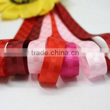 hi-ana ribbon 150 Top grade fashion 100% polyester multi color glitter wired plaid ribbon