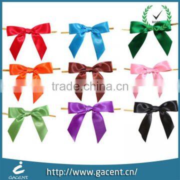 Garment Accessories Double Face Color Polyester Satin Ribbon Bow photo-5