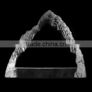 Optic Crystal Glass Fan Shaped Iceberg , Sector Iceberg For Souvenirs Office Decoration JKC-0075 photo-5