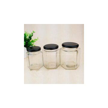 Supply Hexagonal Glass Jar