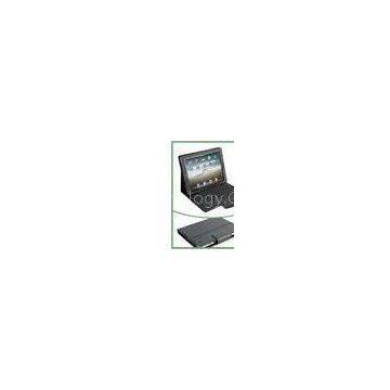 Space - Saving Detachable Black Leather Ipad Carrying Case with Bluetooth Keyboard
