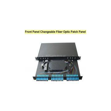 Front Panel Changeable Fiber Optic Patch Panel