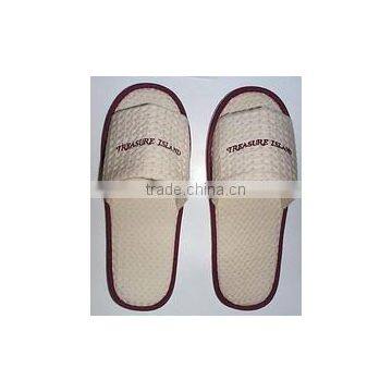 Cotton waffle slipper, EVA sole slipper, hotel slipper, hotel amenity, travel slipper, disposable slipper