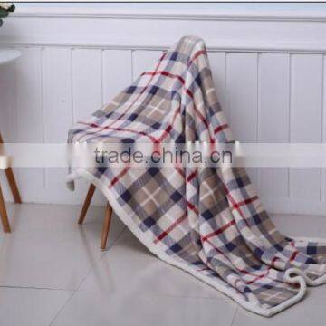 2015 hot produnct new style printed coral sherpa blanket