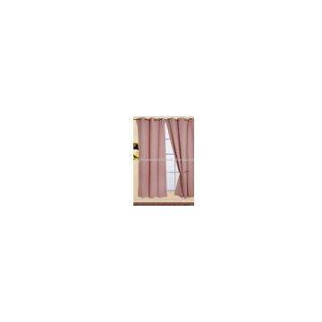 Solid blackout grommets window curtain