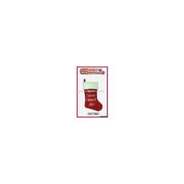 embroidered christmas stocking  09STM65