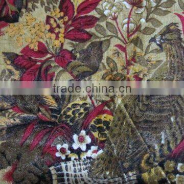 Two Way Stretch Printed Velvet--For Garment, Furnishing