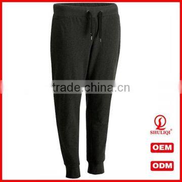 wholesale men casual sport wear men black trousers/custom blank jogger pants from China factory H-736