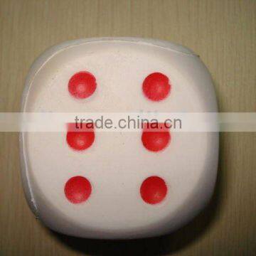 dice shape pu foam toy