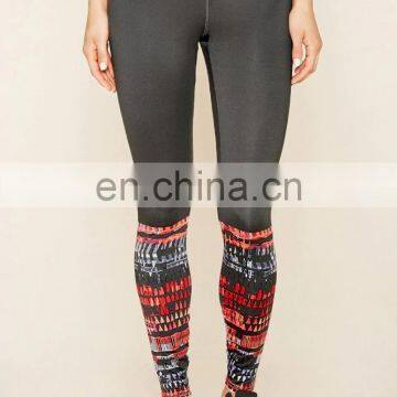 Wholesale Seamless Active Abstract Black Leggings Women Custom Printed Pants photo-4