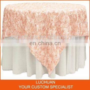 Elegant Wedding Decoration Satin Rosette Table Covers Wedding Decoration