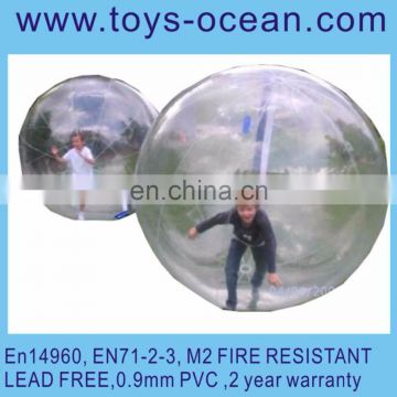 durable PVC inflatable body ball/ inflatable rolling ball for kids