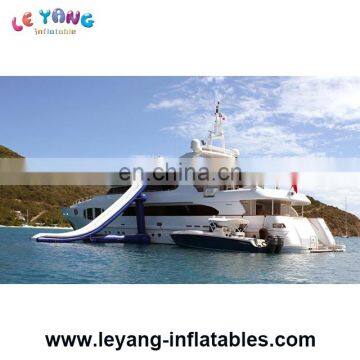 Custom Yacht Inflatable Water Slide For Boat Ship On Sea