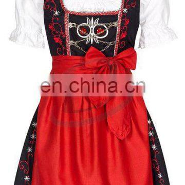 Octoberfest spring women dirndls,3 pcs silk girlss dirndls,daren dirndl Midi Mini Dirndl (Bavaria Dirndl)