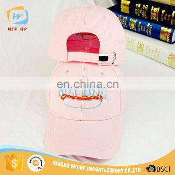 WINUP Wholesale Hot Dog Embroidered Logo Snapback Hats Baseball Cap photo-3