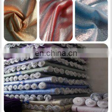 polyester matallic satin fabric Stage performance clothing fabric