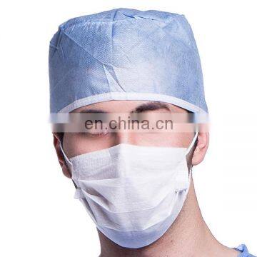 Disposable mouth covers / face masks (3-ply, non-woven) and non woven doctor cap