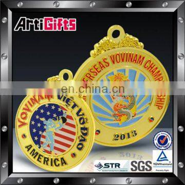 Custom design style wrestling medal for game