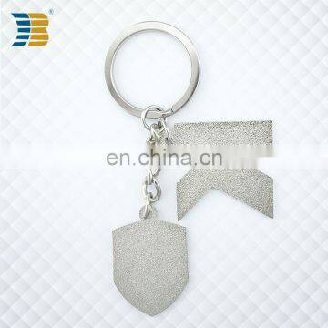 High Quality Custom Metal Keychain With Letter and Badge photo-5