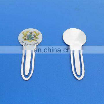 70*30mm Printing Bookmark logo full printed book clip