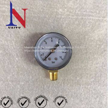 Mini Dial Bourdon Tube Bottom Mounting Pressure Gauge