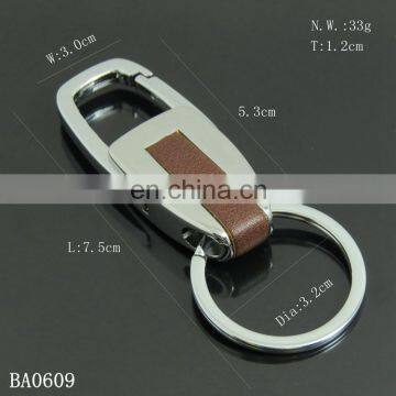 Auto leather Keychain / Car Leather key holder / Automobile Keyring