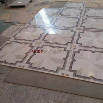 Interior Design Water Jet Marble Effect Porcelain Tile photo-5