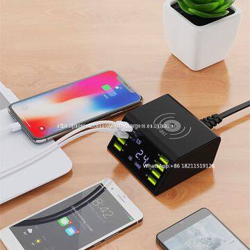 Universal 60w 8 Ports QC3.0 Smart Multi Usb Wireless Charger For Mobile Phone photo-2