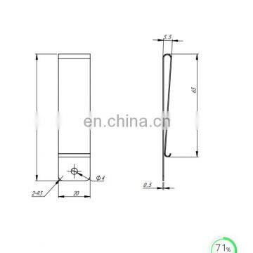 Stainless Steel AISI 304 J - Clips as Customer's Drawing