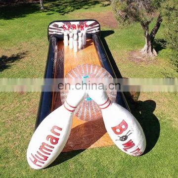 Inflatable Human Bowling Pins Set Inflatable Snow Bowling Ball Body Zorb Bumper Ball Game