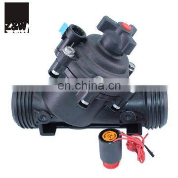 Solenoid Control Valve Electric Manual Operated High Flow Low Price 2 Inch DN50 63mm Nylon Plastic Body Flange Female G Thread photo-3