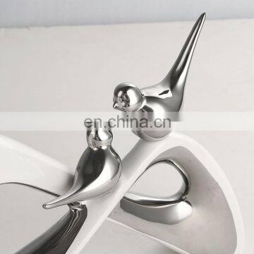 Silver Ceramic Bird Ornaments Home Hotel Fancy Crafts Decoration photo-5