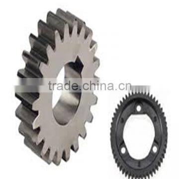 Professional custom steel large gear, double diameter small spur gear