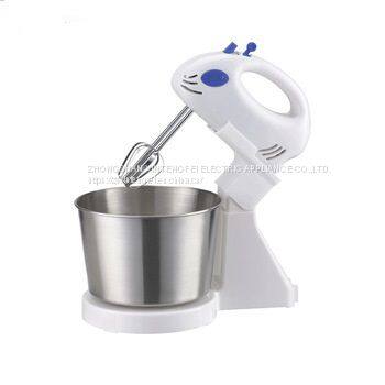 7 Speeds Electric Hand Mixer with Stainless Steel Bowl