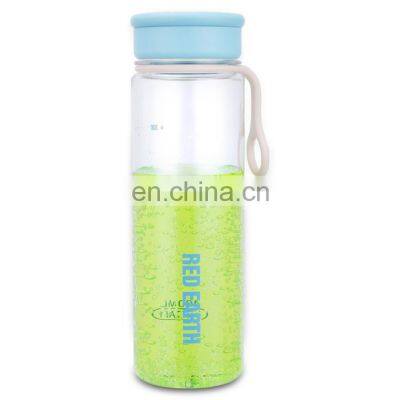 2021 Factory Price 400ml Plastic Customized Water Bottle With Holder Drink Bottle Red Earth Tritan Material Eco Friendly photo-4