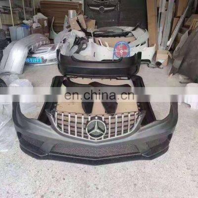 Hot Sale PD Style Wide Body Kit Front Bumper Fender Side Skirts Wheel Eyebrow For Mercedes C207 W207 Coupe E200 260 360 500 CGI