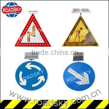 Metal Solar Led Informative Traffic Signs