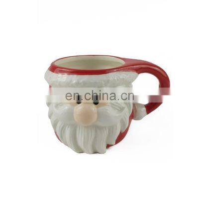 3d Santa Claus Christmas Gift Box Ceramic Coffee Mug With Christmas Design