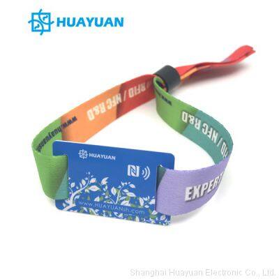 Event Management Bracelet RFID Transponder NFC Fabric Wristbands photo-5