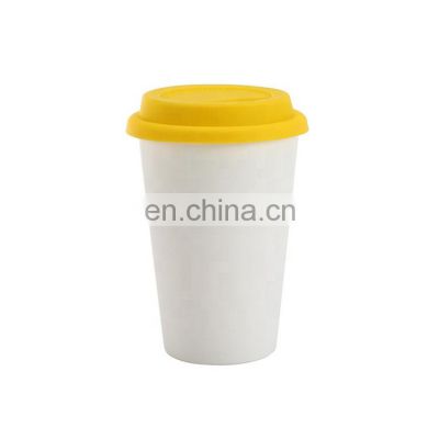 Eco-friendly Promotional Travel Ceramic with Silicon Lid