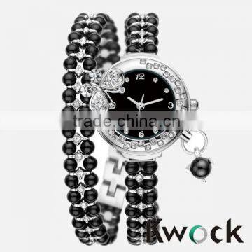 Woman Bracelet Watch Black Pearl Ladies Watch vogue women watch