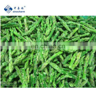 Sinocharm New Season Tender IQF Green Asparagus Tips Frozen Green Asparagus