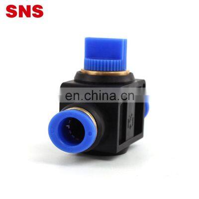 SNS HVFF Series Air Flow Control Switch Union Straight PU Tube Connector Plastic Push in Fitting Pneumatic Hand Valve photo-5