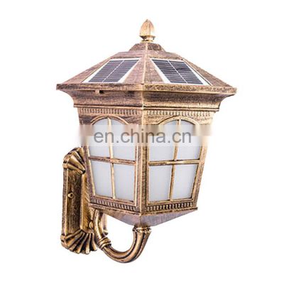 Stylish Antique LED Wall Light Outdoor Waterproof Decoration Solar Wall Lamp