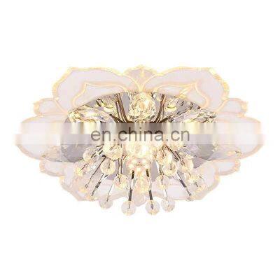 Modern Simple Ceiling Light Round Crystal LED Ceiling Light Luxury Nordic Dining Room Bedroom Ceiling Lamp