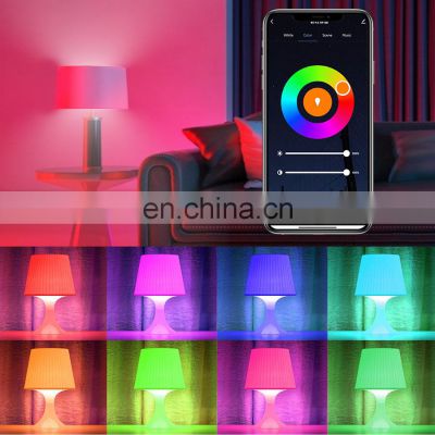 RGB Lamp RGB+White WiFi Smart Light Bulb E27 B22 LED Lamp 10W Compatible Smart Light Bulbs