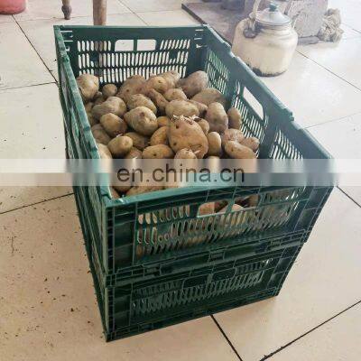 plastic foldable egg transport crates vented movable boxes storage basket for moving and storage